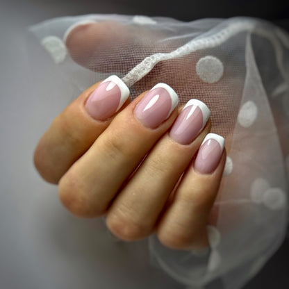 French Pink & White BIAB by Pretty Woman in Newmarket